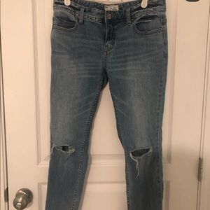 Free People frayed jeans